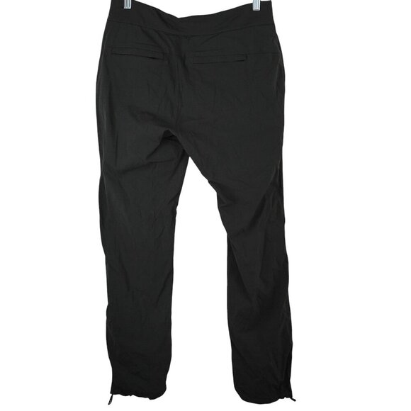Womens Size 6 Athleta Trekkie Belted Hiking Camping Hike Pant Black Textured - Picture 6 of 8